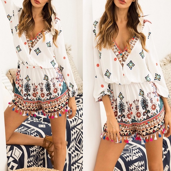 Bellanblue Pants - ROBBIE Tassel Detail Romper